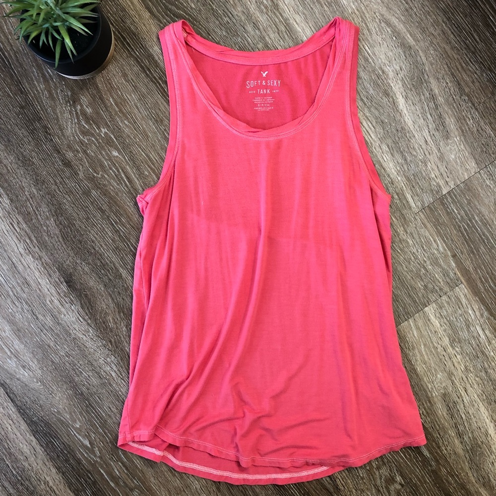 American Eagle Pink Soft and Sexy Tank Top Size S